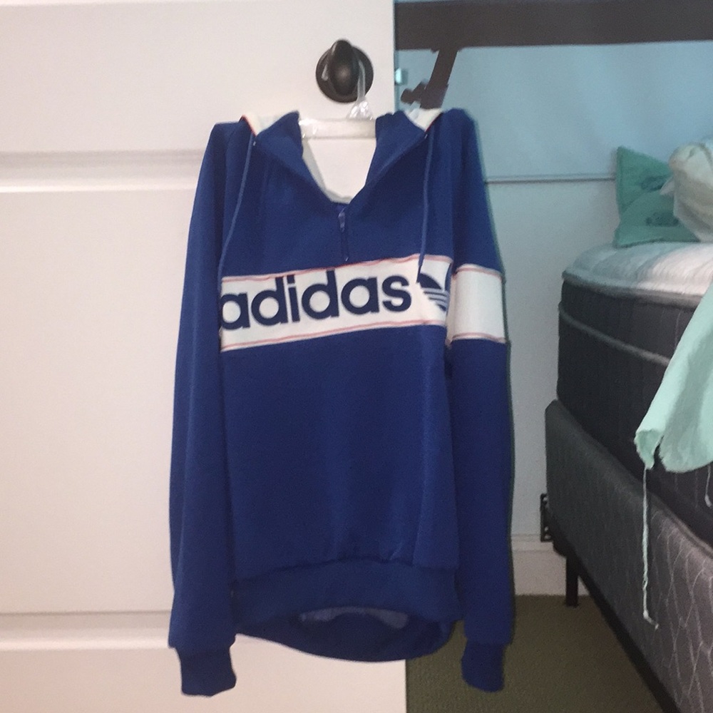 adidas half zip hoodie
